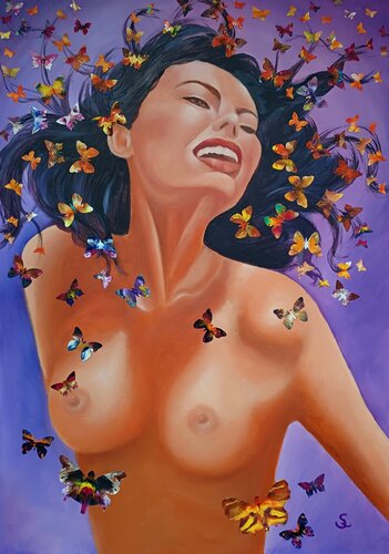Flying dreams II by Steffi Rodigas, Painting for Sale on Select