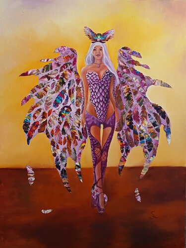 Dragonlady by Steffi Rodigas, Painting for Sale on Select