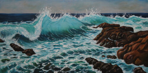 Meereswogen by Steffi Rodigas, Painting for Sale on Select