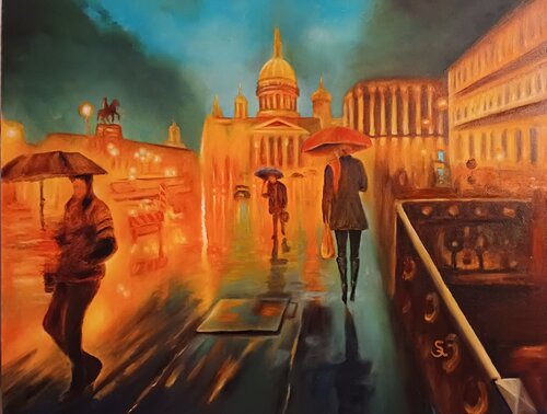 Abendstund by Steffi Rodigas, Painting for Sale on Select