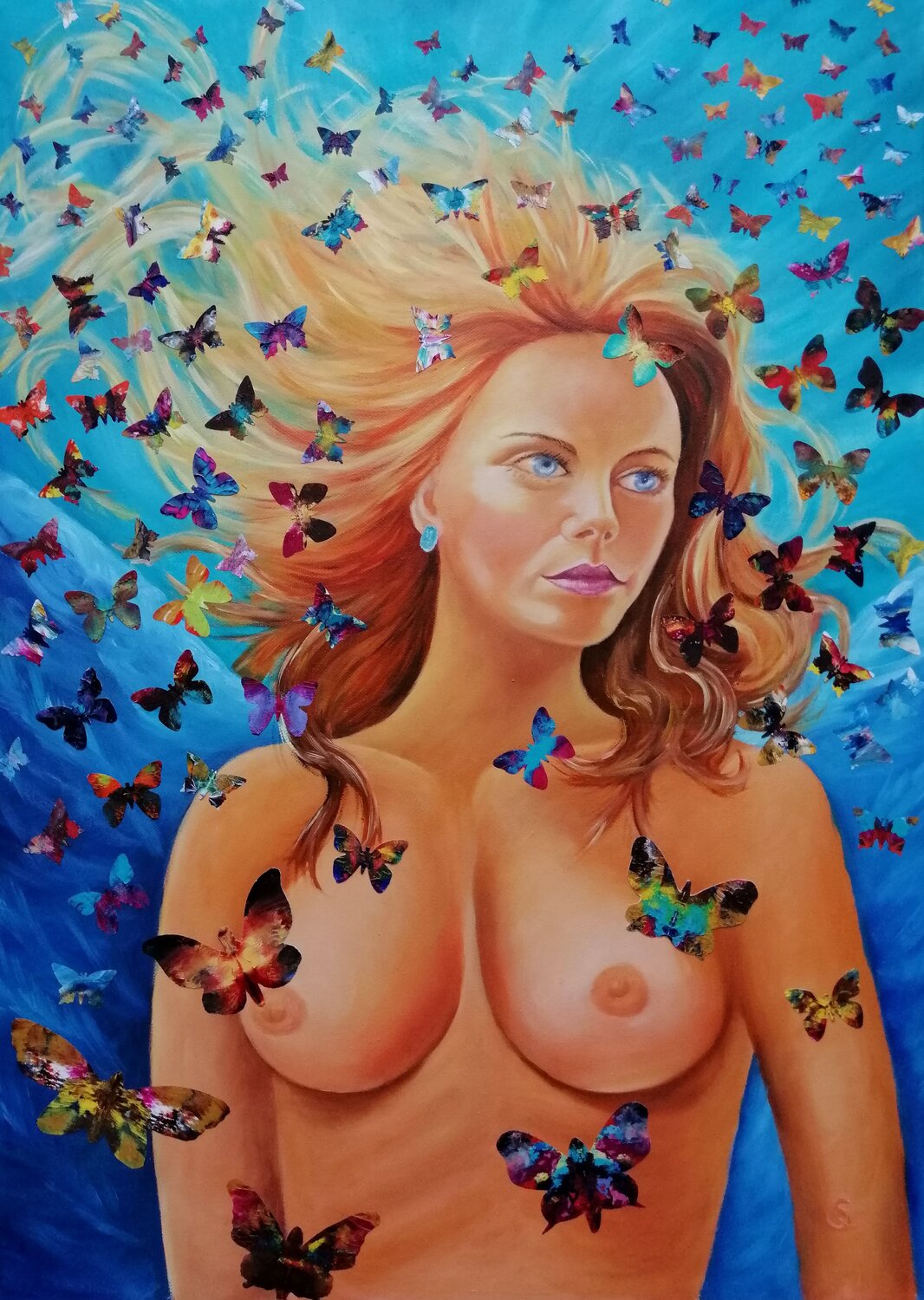 Flying dreams Steffi Rodigas Original painting for sale