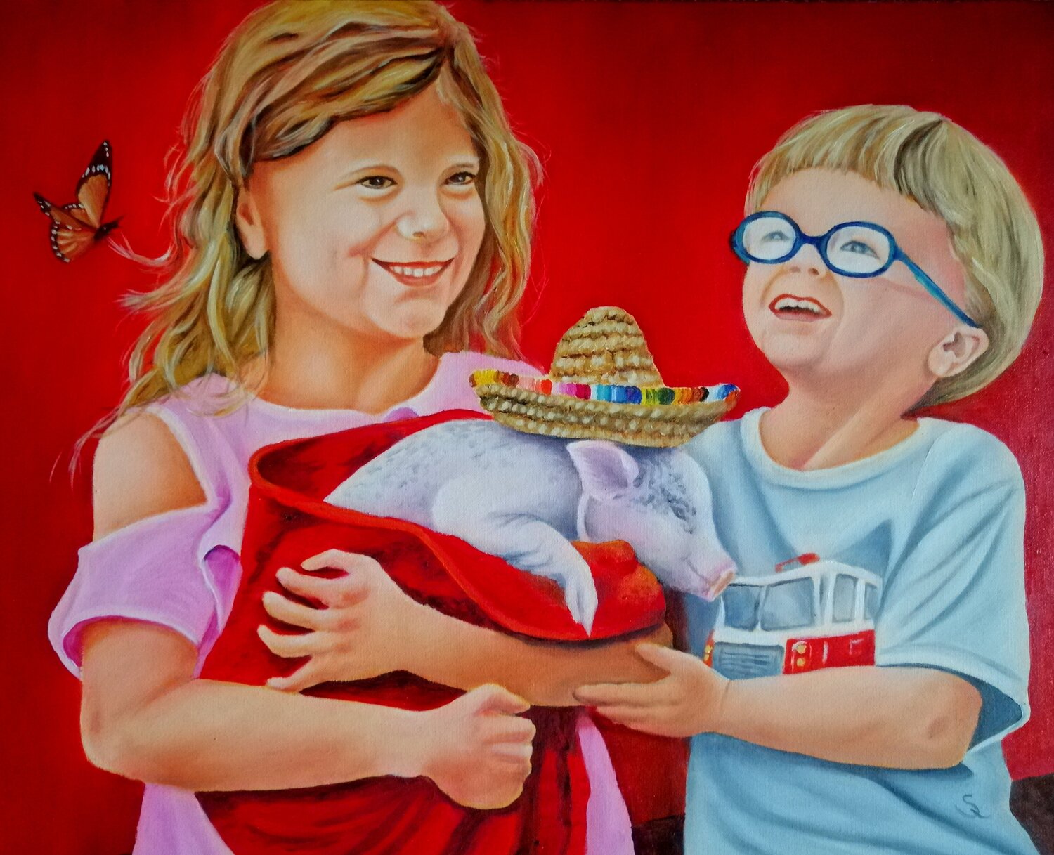 Happiness Steffi Rodigas Original painting for sale