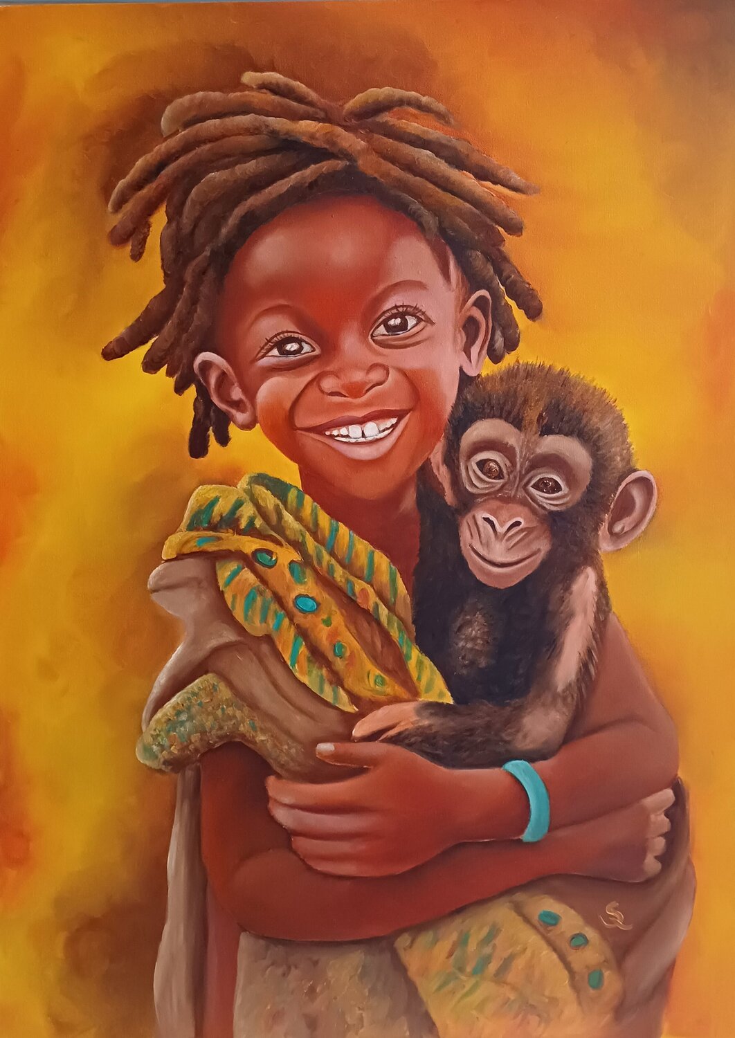 LOVE III Steffi Rodigas Original painting for sale