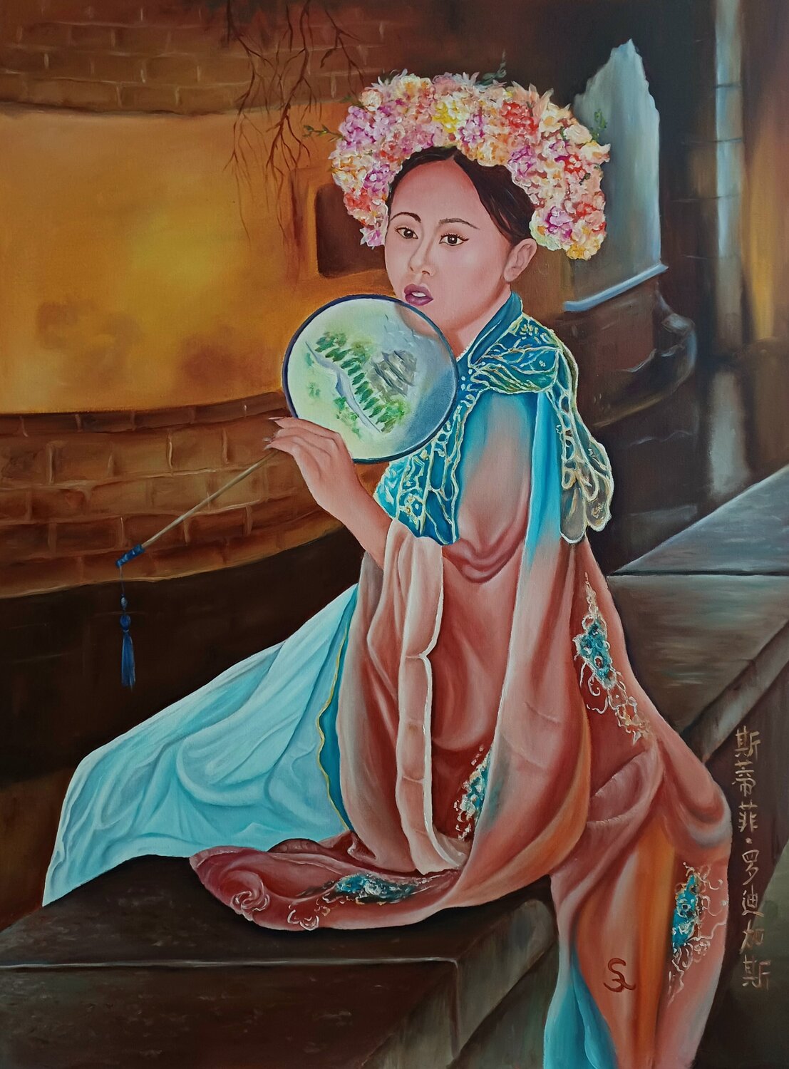 Woman from Jinan Steffi Rodigas Original painting for sale
