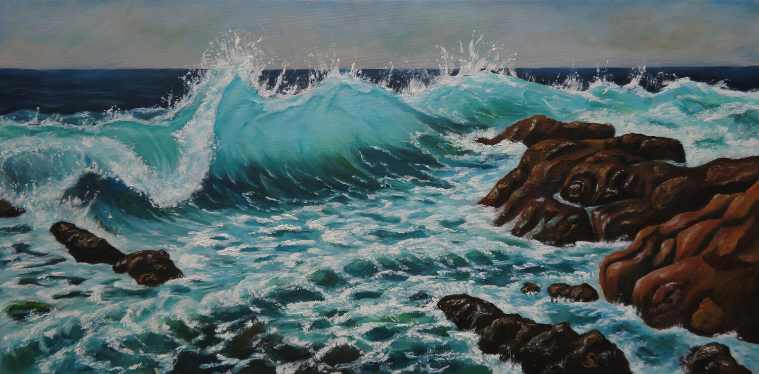 Meereswogen Steffi Rodigas Original painting for sale