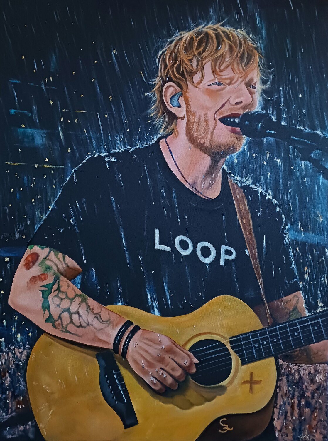 Ed in New Zealand Steffi Rodigas Original painting for sale