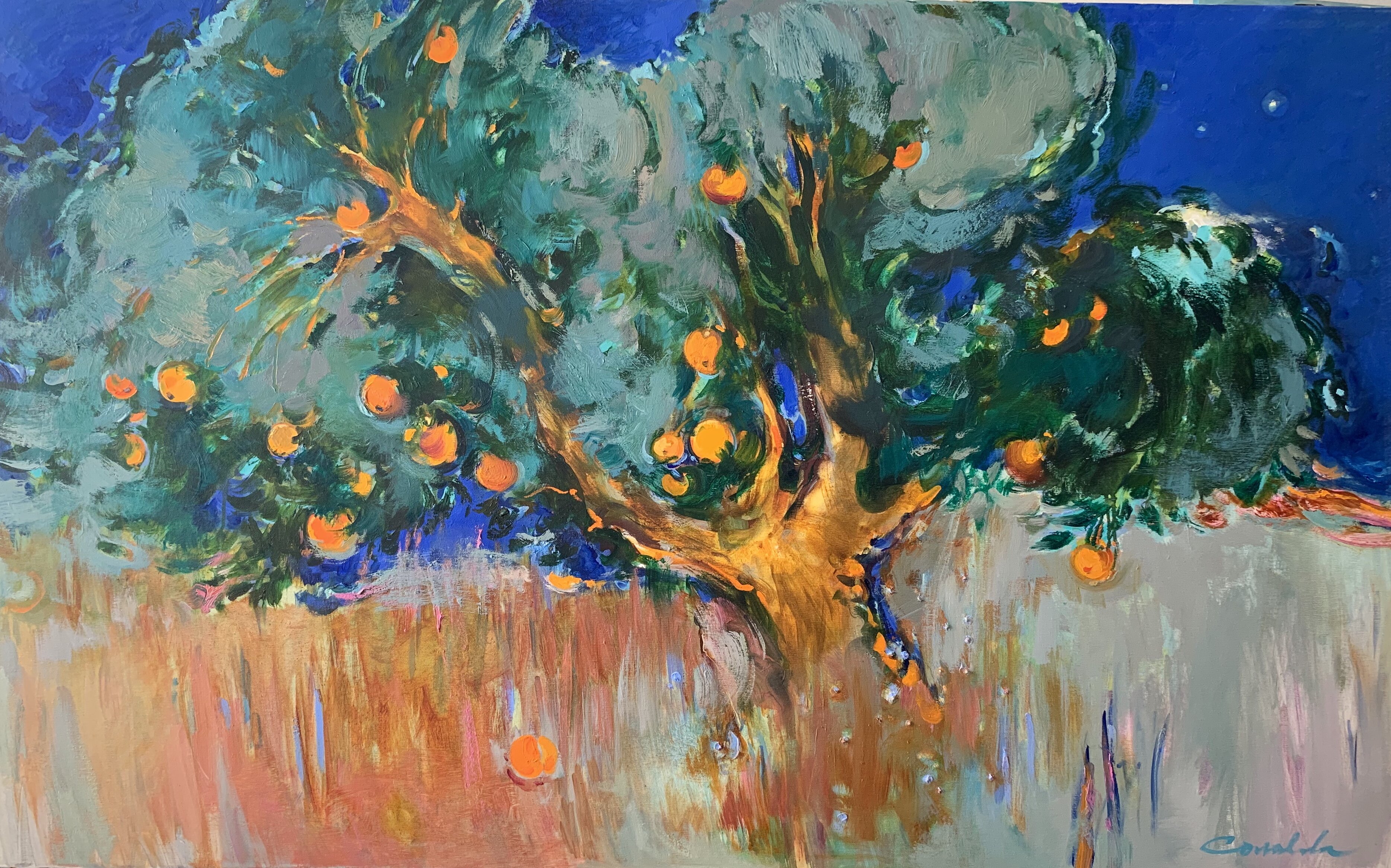 Topic Orange Tree paintings