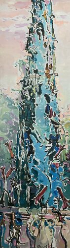 Cypress by Olga Soloviova, Painting for Sale on Select