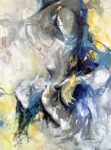 Bathing In The Moonlight by Jeanette Jarville, Painting for Sale on Select