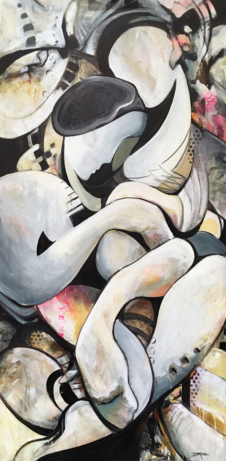 The Artist and Muse Jeanette Jarville Original painting for sale