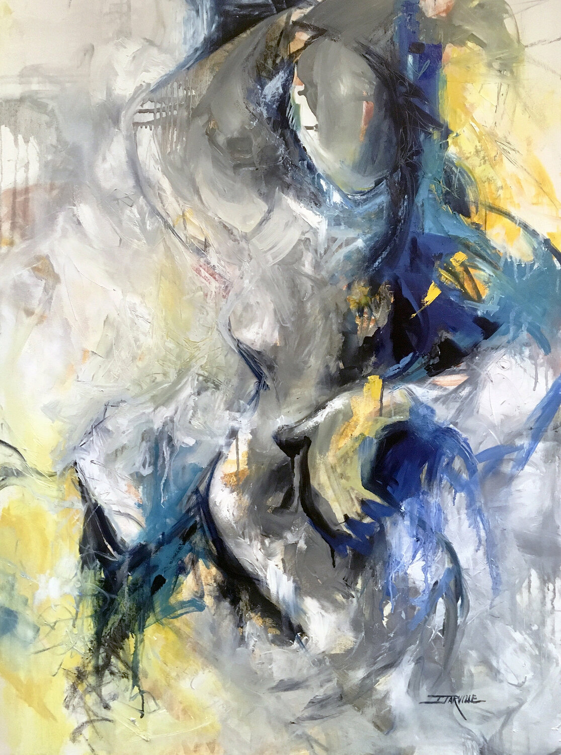 Bathing In The Moonlight Jeanette Jarville Original painting for sale