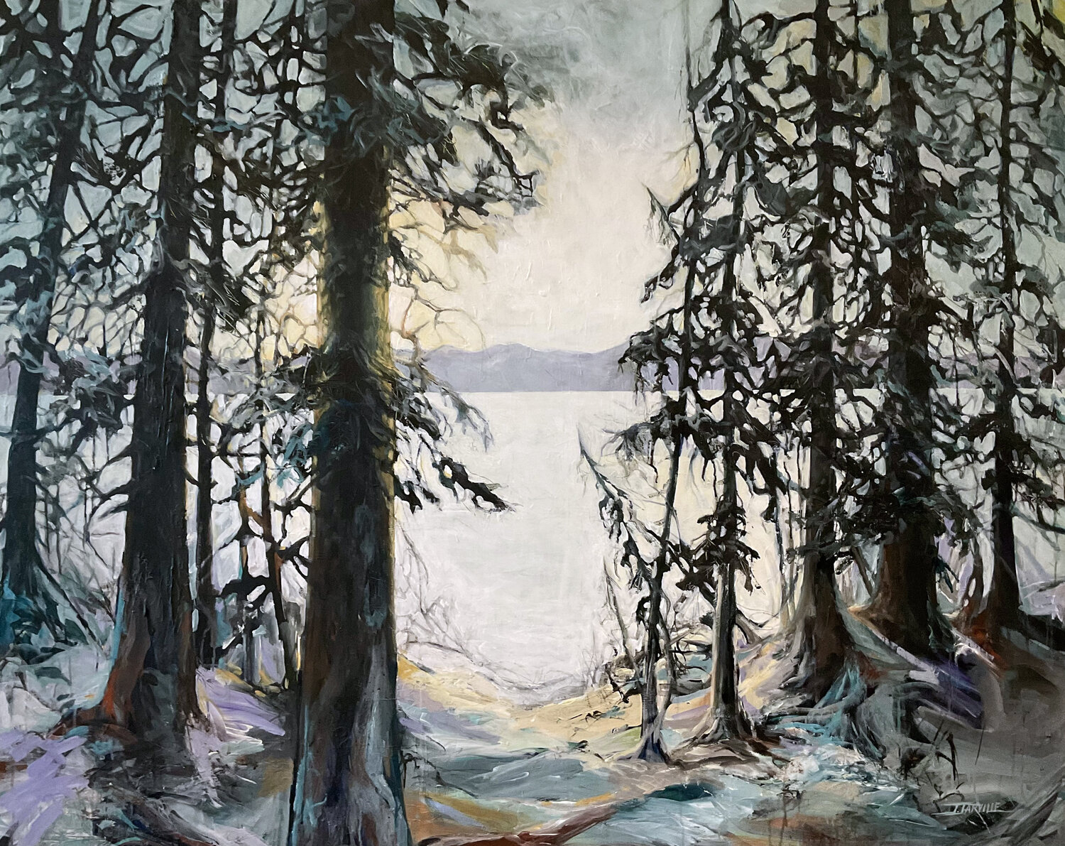 Forest Bathing Jeanette Jarville Original painting for sale