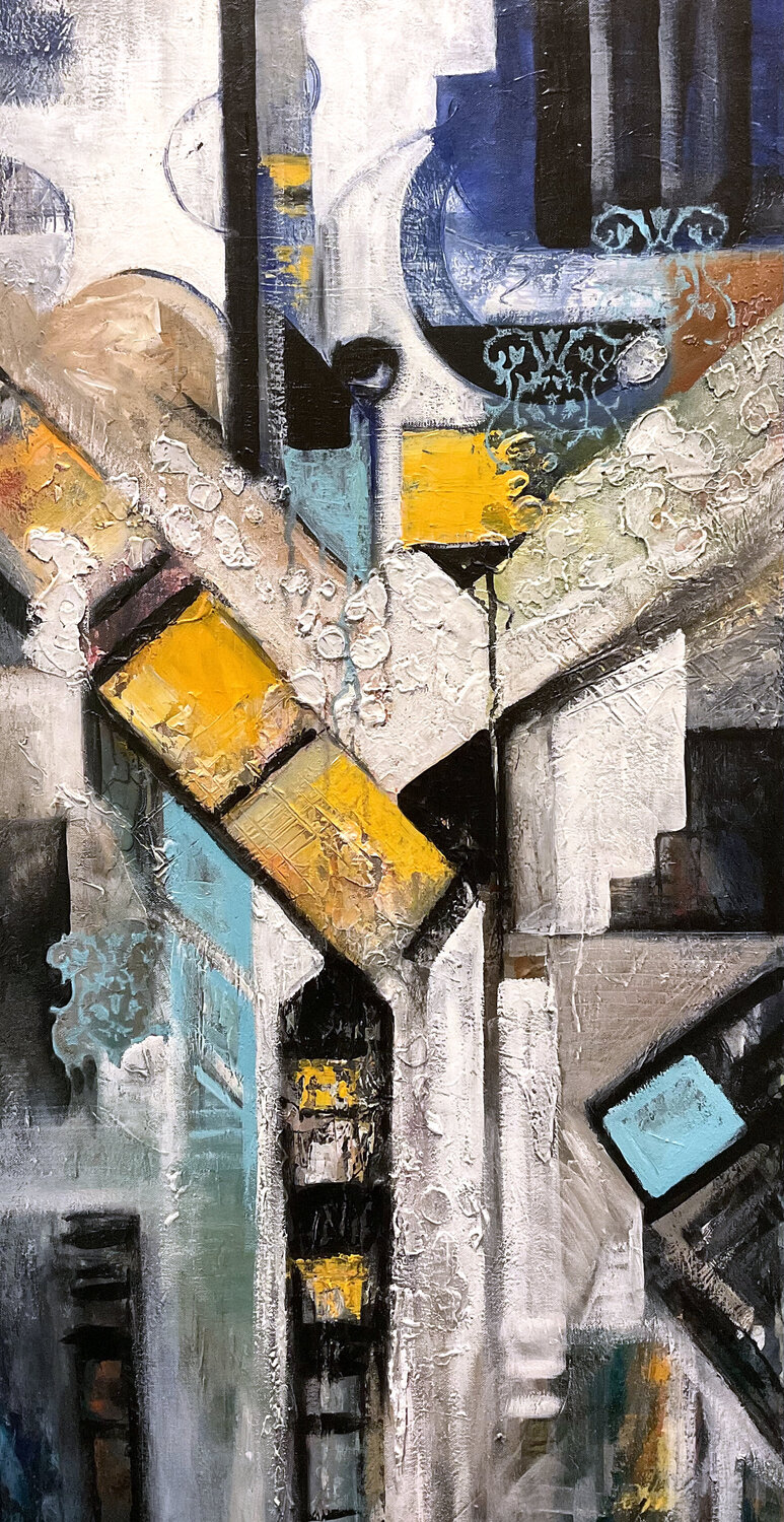 Canadian Winter Evening Jeanette Jarville Original painting for sale