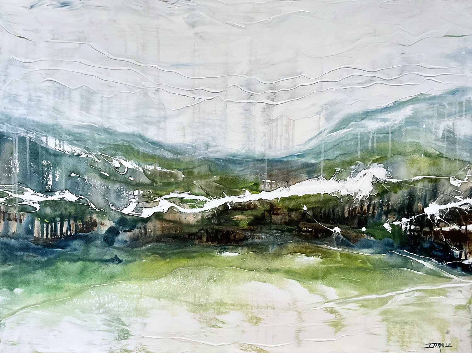 Sea to Sky #2 Jeanette Jarville Original painting for sale