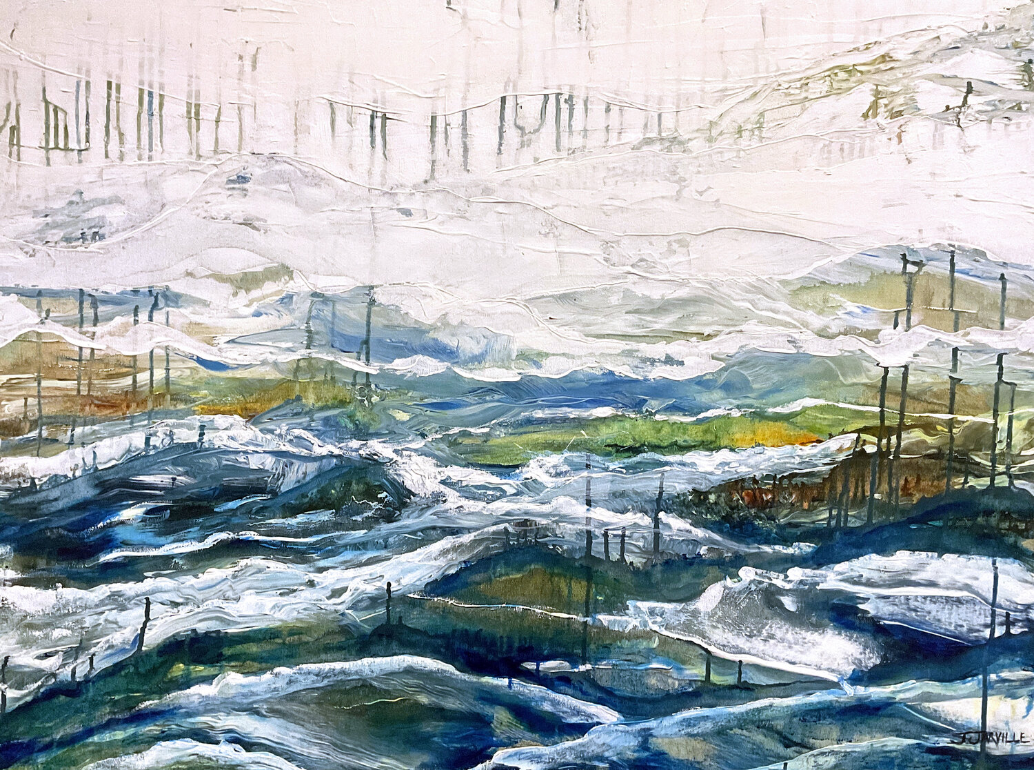 Sea to Sky #3 Jeanette Jarville Original painting for sale