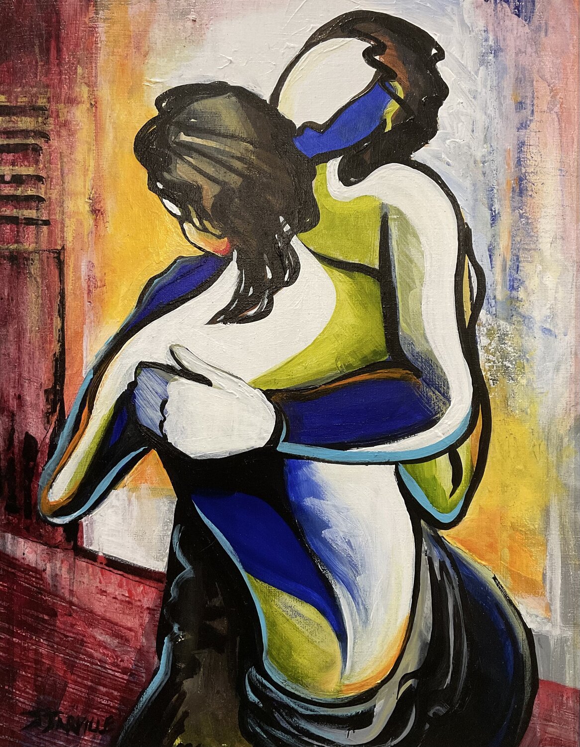 Caress #2 Jeanette Jarville Original painting for sale
