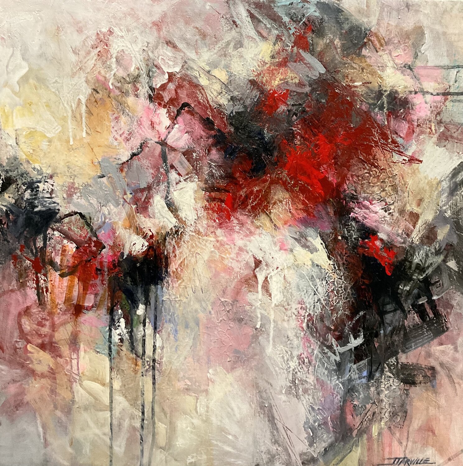 Be Still My Beating Heart Jeanette Jarville Original painting for sale