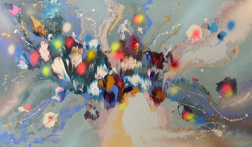 Morning Flower Melodies by Irini Karpikioti, Painting for Sale on Select