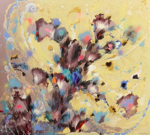 Lovely Sunny Garden by Irini Karpikioti, Painting for Sale on Select