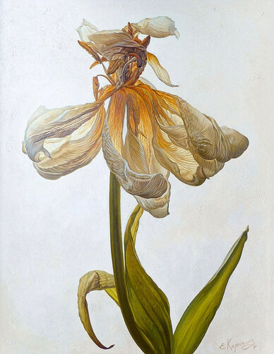 Improbable Flower by Irini Karpikioti, Painting for Sale on Select