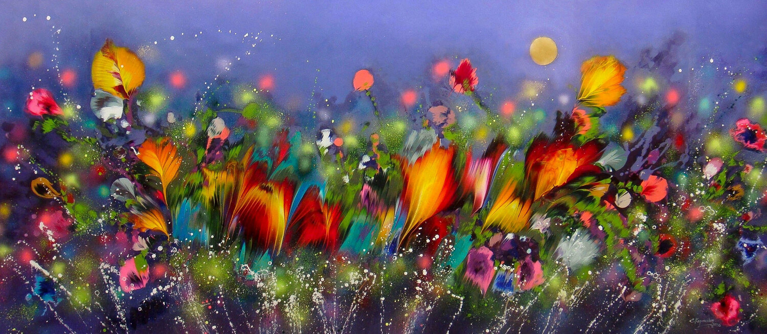 Evening Magic Irini Karpikioti Original painting for sale