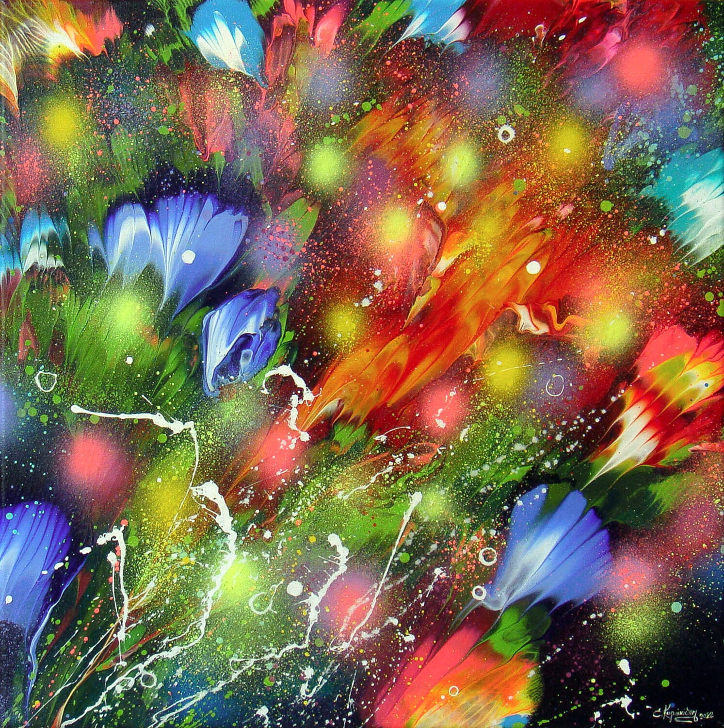 Evening Garden Irini Karpikioti Original painting for sale