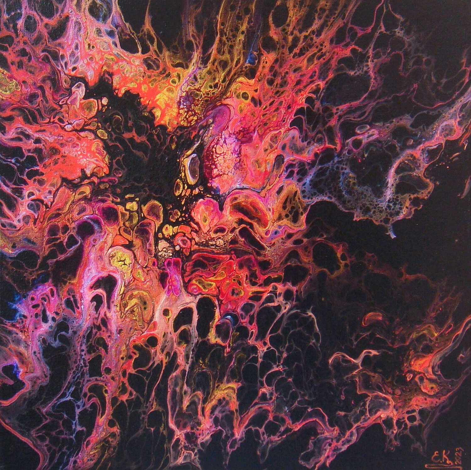 Night Dreaming Irini Karpikioti Original painting for sale