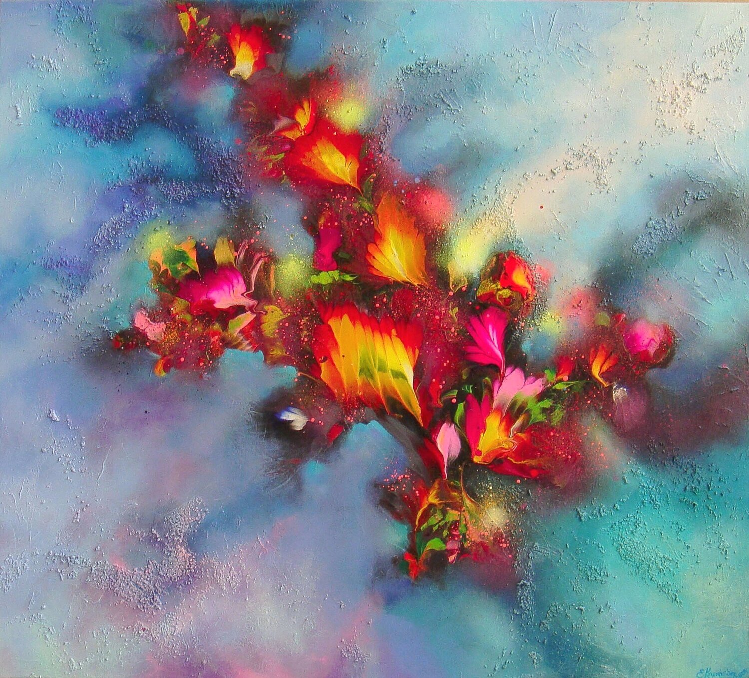Spring flying dreams Irini Karpikioti Original painting for sale