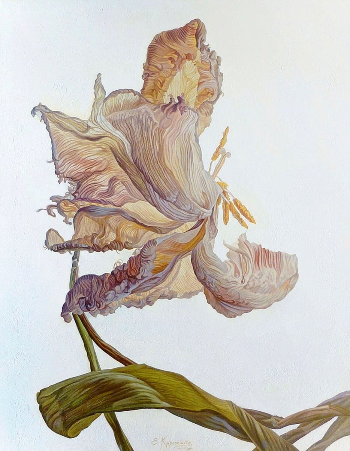 Beautiful Flower Irini Karpikioti Original painting for sale