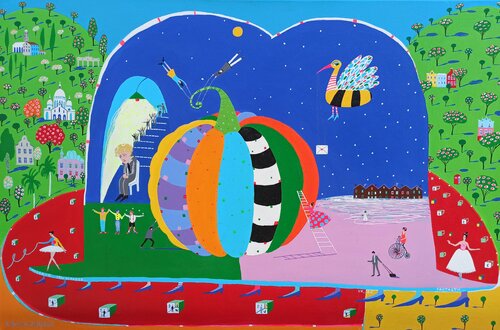 Disaster Fantastic! by Katrina Avotina, Painting for Sale on Select