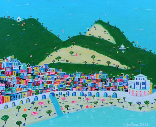 The Island Of Rejuvenation by Katrina Avotina, Painting for Sale on Select