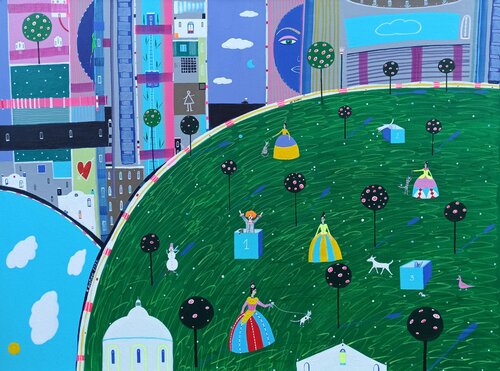 Be Happy by Katrina Avotina, Painting for Sale on Select