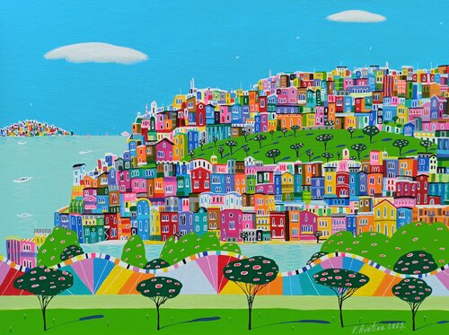Take A Moment To Relax by Katrina Avotina, Painting for Sale on Select
