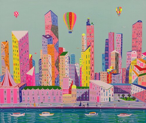 Josephine Arrives In Sydney by Katrina Avotina, Painting for Sale on Select