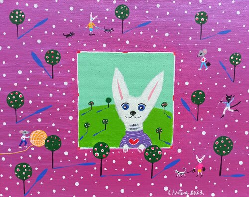 #outsider by Katrina Avotina, Painting for Sale on Select