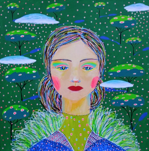 Echoes Of The Earth by Katrina Avotina, Painting for Sale on Select