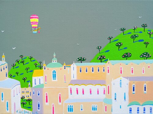 Josephine Arrives In Tuscany by Katrina Avotina, Painting for Sale on Select