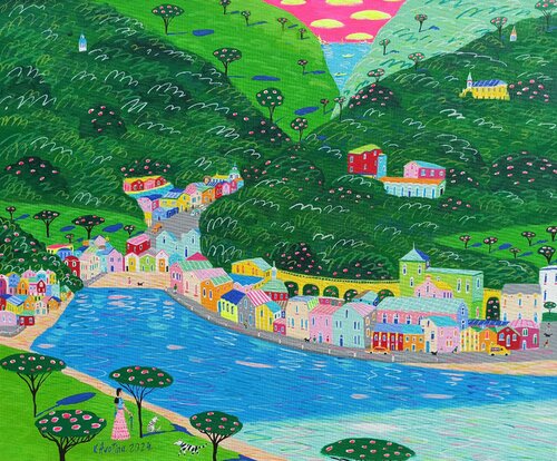 It's Warm & Welcoming by Katrina Avotina, Painting for Sale on Select
