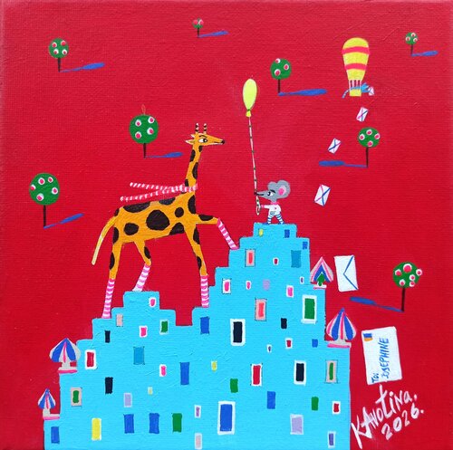 Happy Birthday, Josephine! by Katrina Avotina, Painting for Sale on Select
