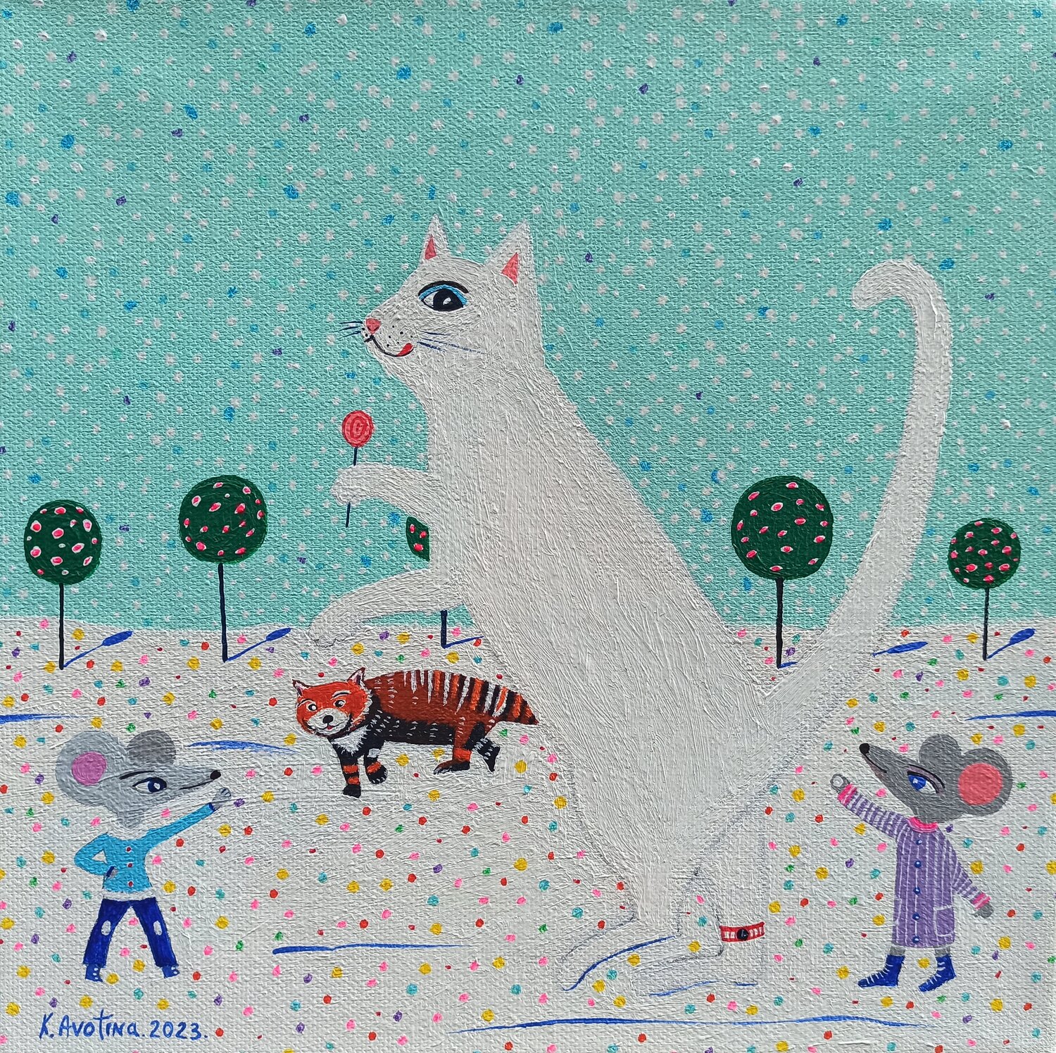 A Gift Of Love Katrina Avotina Original painting for sale