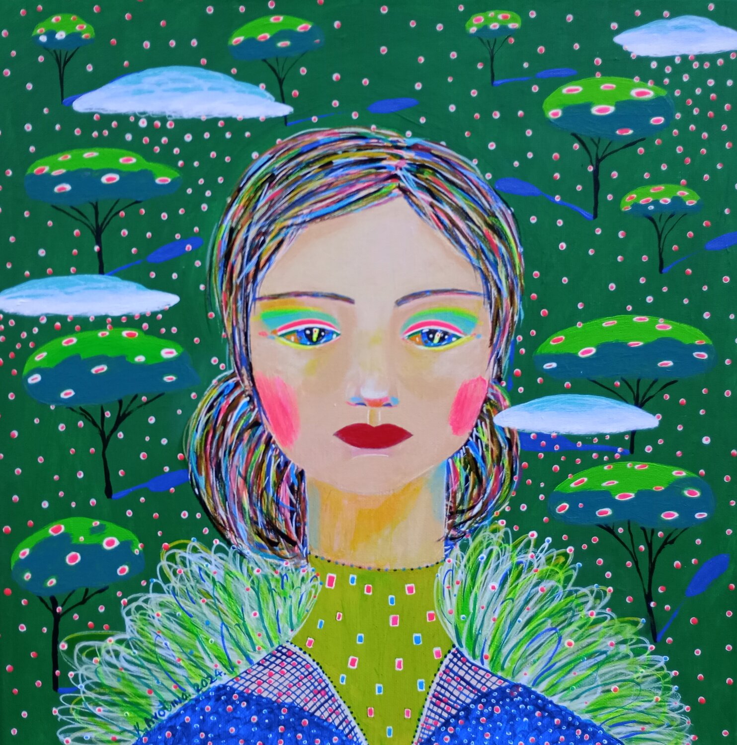 Echoes Of The Earth Katrina Avotina Original painting for sale