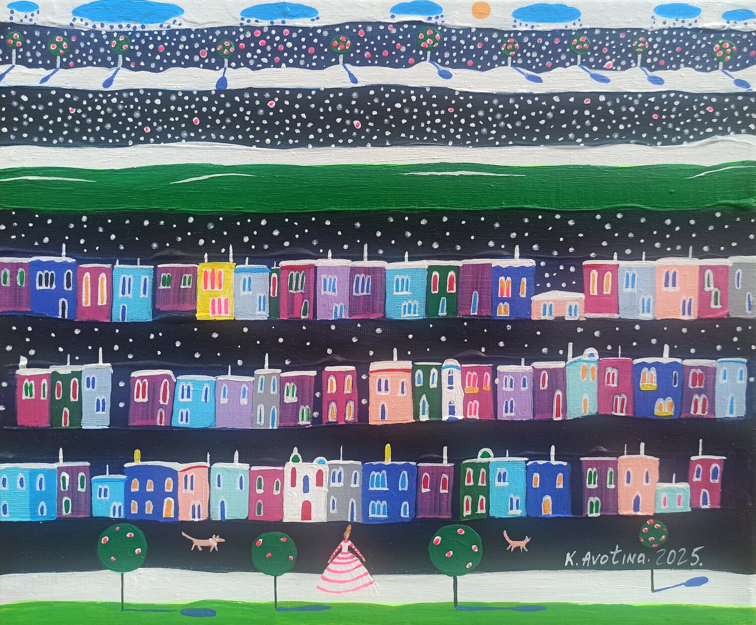 Layers Of A Dream Katrina Avotina Original painting for sale
