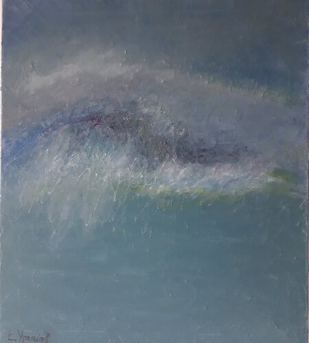 Au-delà des turbulences by Eliane Ypersiel, Painting for Sale on Select
