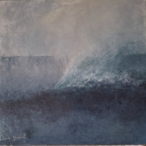 Bourrasque en mer/ contre vents et marées by Eliane Ypersiel, Painting for Sale on Select