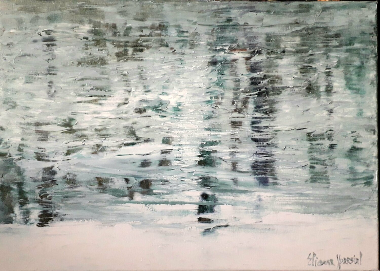 Les frissons Eliane Ypersiel Original painting for sale