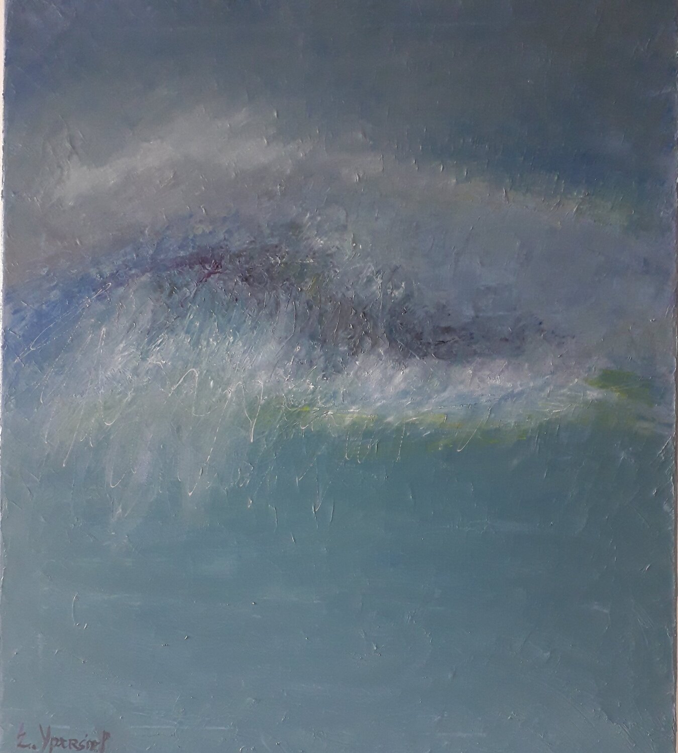 Au-delà des turbulences Eliane Ypersiel Original painting for sale