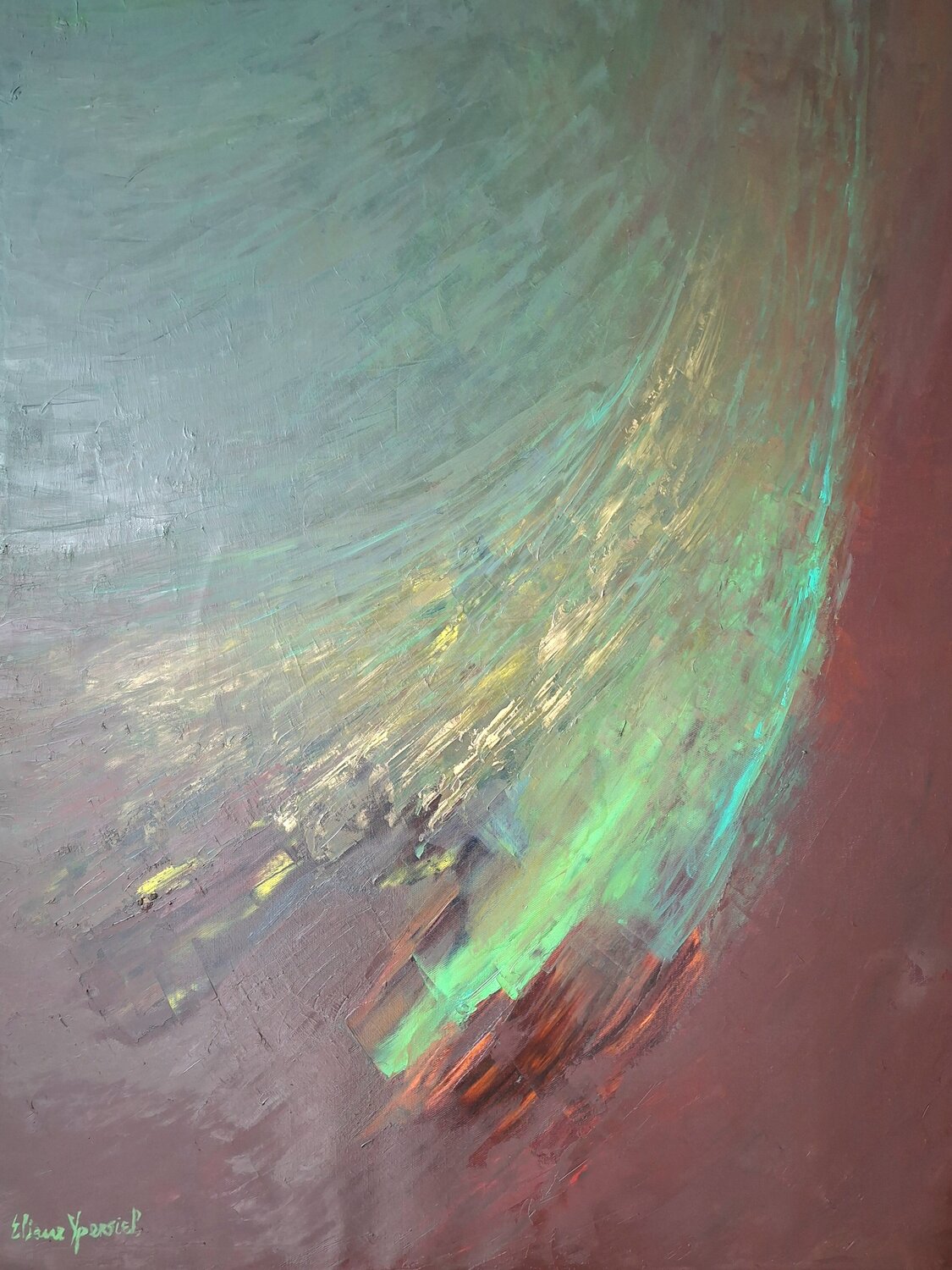 Faisceau lumineux Eliane Ypersiel Original painting for sale