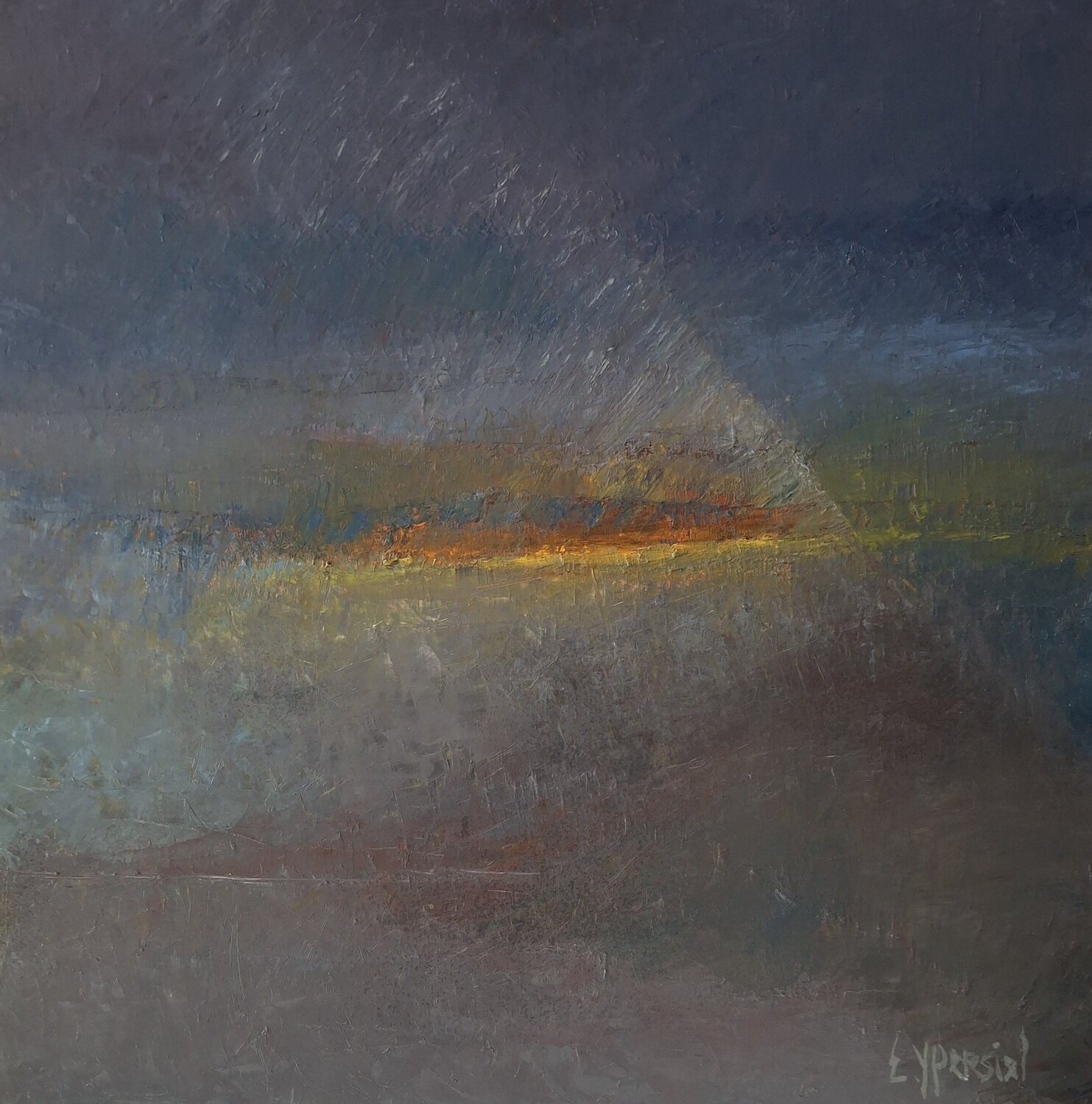 Le Temps supendu Eliane Ypersiel Original painting for sale