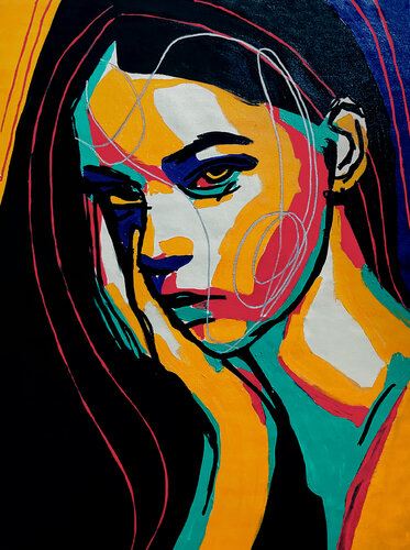 Retails I — Her Silence Never Left (Original) by Juca Maximo, Painting for Sale on Select