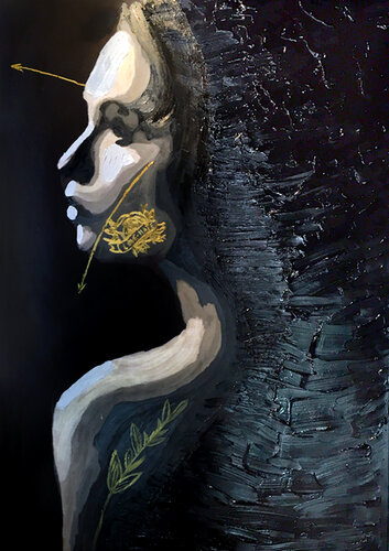 Delicadeza I – The Weight of Softness by Juca Maximo, Painting for Sale on Select